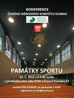 Plakát ke konferenci Památky sportu