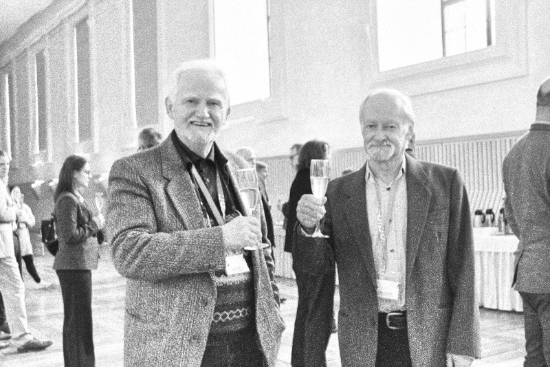 Zleva: Josef Štulc a Ivan Gojdič na výroční konferenci ICOMOS ve Valticích 2025